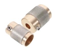 Healeved 2 Pièces Forets pour Vitrail en Diamant Noyau en Laiton, Meules 3/4 Pouce, Durabilité Renforcée et Performance pour Projets D'art du Verre