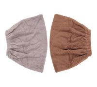 Healeved 2 Pièces Housse de Balai de Nettoyage en Velours pour Sol et | Absorption D’eau Poussière, Facile à Laver Retirer, Usage Maison Hôtel, Rechange Pratique Couleur Aléatoire