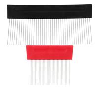 Healeved 2 Pièces Outil de Peinture Murale Domestique en Acier Inoxydable, Grattoir à Texture Léger 13,5cm, Facile à Nettoyer pour Projets de Peinture de Texture Murale