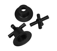 Healeved 2 Pièces Poignée Double Croix pour Robinet Trois Alliage de Zinc avec Volant Manuel Accessoire de Plomberie pour Salle de Bain et Lavabo