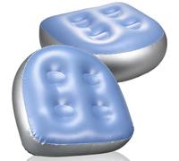 Healeved 2 Pièces Siège Gonflable pour Spa en PVC avec Ventouses, Coussin Ergonomique Multifonctionnel pour Bain, Siège Rehausseur Confortable pour Adultes en Spa et Voyage