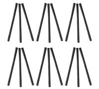 Healeved 25 Pièces Bâtonnets de Fusain D'artiste pour Artistes 5-7mm Noir | Texture Lisse, Contrôle, Prise en Main Confortable, pour Projets de Dessin au Charbon et Créations de Studio