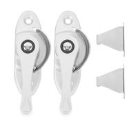 Healeved 2ensembles Serrure pour Fenêtres Acier Inoxydable avec Crochets Lot pour Portes et Fenêtres Coulissantes Verrou de Sécurité Renforcé Facile à Installer Protection Anti-claquement