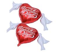 Healeved 2pièces Ballons Cœur Mariage Grand Format Décor Romantique Saint-valentin Fête Anniversaire Intérieur Extérieur
