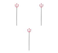 Healeved 3 Pièces Fourche du Diable Hallowe en Plastique, Accessoire de | Trident Léger et Portable, pour Fêtes et Cosplay Démon, Design Élégant, Facile à Ranger