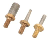 Healeved 3 Pièces Meule de Ponçage pour Machine à Eau Accessoire Spiralé pour Polissage du Verre Céramique Outil Robuste et Précis pour Travaux Artisanat