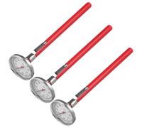 Healeved 3 Pièces Thermomètre Mécanique pour Voiture à L'intérieur, Thermomètre de Température de L'air pour Climatisation, Acier Inoxydable et Plastique, Portable Camping