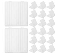 Healeved 30 Pièces Boîte Organisatrice en Plastique Transparent à 10 Emplacements avec Couvercle Anti-poussière pour Rangement Optimisé des Embouts de Ponçage pour Salons et Bureaux