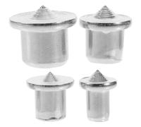 Healeved 4 Ensembles Centre de Perçage pour Tenon Marqueur en Bois Acier Argenté 6mm 8mm 10mm 12mm, pour Mobilier en Panneaux, Menuiserie et DIY