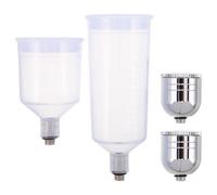 Healeved 4 Pièces Kit de Flacons à Peinture Résistants la Corrosion en Plastique et Métal, Capacité 20ml et 40ml, pour Peinture Acrylique en Classe ou Atelier