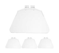 Healeved 4 Pièces Protections Oculaires Transparentes pour Meuleuse D’établi 15 Cm, Écran de Sécurité Anti-étincelles, Plaque de Protection Résistante pour Atelier de Métallurgie