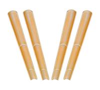 Healeved 4 Pièces Tube de Fontaine en Bambou Rond, Canal d'eau Zen pour | Bambou , Intérieur Lisse Poli, Sections Modulaires Connectables, pour Pompe, Aquarium, Patio