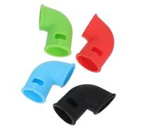 Healeved 4 Pièces Tube D'évacuation en Silicone Extensible pour Autocuiseur, Accessoire la Cuisine Souple Compatible Friteuse à Air, pour Usage Cuisine