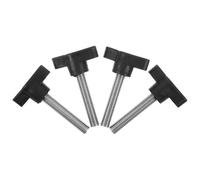 Healeved 4 vis à oreilles de type Z pour poignée : boulons mécaniques à tête plastique M8*40 mm, molettes de réglage en forme de T pour un serrage manuel de remplacement.