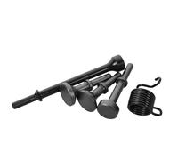 Healeved 5 Pièces Kit Burins pour Marteau Pneumatique Embouts Lisses avec Ressort Accessoires Air Hammer pour Maintenance et Finition Métallique