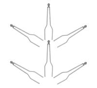 Healeved 6 Pièces Alliage Nickel Chrome Pointes de Pyrogravure Rondes | Machine à Brûler le Bois, Usage Bricolage Artistique, Chauffent Vite, Lot Adapté Débutants et Pros