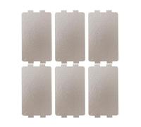 Healeved 6 Pièces Couvercle de Guide D'ondes en Plaque de Mica Argentée pour Micro-ondes, Protection la Combustion et Prolongation Durée de Vie, pour Réparation D'appareils Ménagers