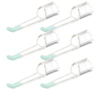 Healeved 6 Pièces Embout de Cuillère Auriculaire Remplaçable PP pour | Nettoyage du Conduit Auditif, Usage à Domicile et Inspection, pour Adultes et Parents