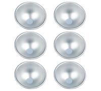Healeved 6pièces Moule à Gâteau Demi-ronde Alliage Aluminium Non Adhérent pour Tartes Puddings et Pâtisseries DIY