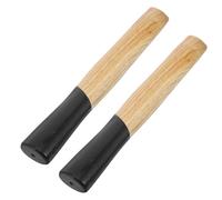 Healeved Accessoire de rechange pour marteau, manche de marteau en bois, poignée en bois de rechange, 2pcs, remplacement facile, prise en main confortable, pour menuiserie et travail du