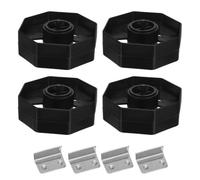 Healeved Accessoires pour Dévidoir de Ruban Adhésif Roue 75mm, 4 Ensembles, Roue de Rechange pour Distributeur de Ruban Adhésif, Plastique, Noyau 25mm, pour Bureau et Studios Créatifs