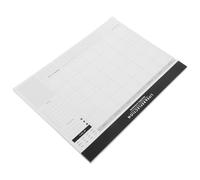 Healeved Agenda Mensuel Horizontal Minimaliste en Papier Blanc, Planificateur Hebdomadaire Polyvalent Écriture Fluide, pour Organisation Personnelle et Professionnelle