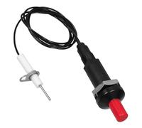 Healeved Allumeur à Gaz pour Cuisinière à Gaz Camping en ABS et Métal Noir à Bouton Poussoir Allumeur Piézoélectrique Cuisine Extérieure