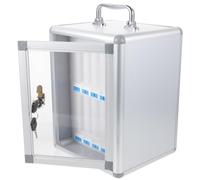 Healeved Armoire de Rangement à Compartiments Multiples Verrouillable, | Numéros Intégrés, Mousse Perlée et Alliage D'aluminium, pour Réunions et Surveillance D'examen