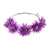 Healeved Bandeau Lumineux pour Fête Estivale Style Hawaïen, Accessoire de Coiffure Léger en Tissu pour Adultes et Garçon et Filles Design Créatif et Fleurs LED pour Célébrations