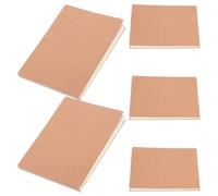 Healeved Bloc-notes Blanc Épais 5pcs 100 Feuilles Chacun, Papier Lisse pour Usage Professionnel et Dessin, Carnet Polyvalent Pratique pour Bureau et Notes Rapides