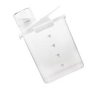 Healeved Boîte de Rangement de Lessive Seau Secondaire de Détergent en Plastique Rechargeable 2000ml Blanc Maison et L'hôtel