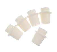 Healeved Bouchons Ronds en Silicone Beige, Bouchons D'étanchéité pour Tubes à Essai Lot de 5 Légers et Inodores, pour Laboratoire