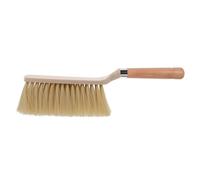 Healeved Brosse à Épousseter Blanche en Bois et PP Poils Fins et Élastiques pour Nettoyage sans Zone Morte, Interstices Chambre Poussière Domestique