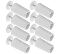 Healeved Butées pour Volets Roulants en Plastique Blanc, 8 Pièces Finition Soignée et Design Simple, Accessoires de Remplacement pour Stores et Fenêtres