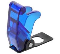 Healeved Capuchon D'interrupteur à Bascule en Plastique Bleu, Facile à Utiliser Design à Charnière, Diamètre de Trou 12mm, Protection Étanche pour Usage Domestique et Industriel