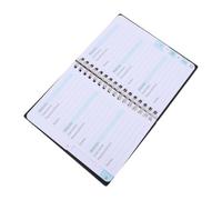 Healeved Carnet à Spirale pour Mots de Passe, Carnet de Mots de Passe Format A6, Noir, PP et Papier, Rangement Sécurisé, Accès Rapide, Usage Quotidien et Tâches Professionnelles