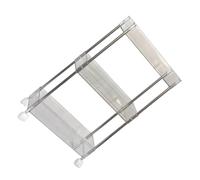 Healeved Chariot Roulant Mobile à 3 Niveaux, Rangement Léger en Plastique | Design Multi-couches, Structure Portable, Usage la Cuisine et Salle de Bain, Format Compact pour Garçon et Filles