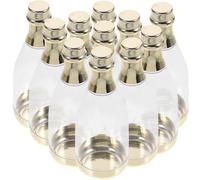 Healeved Coffret Bonbon Transparent en Plastique Or Forme Bouteille, 12pcs pour Holding Candies, pour Birthday Party et Engagement
