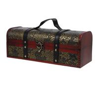 Healeved Coffret de Présentation de Vin en Bois, Boîte Présent Rétro | Finition Polie à Main, Design Multifonction, Rangement et Transport pour Hôtels et Ktv