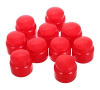 Healeved Couvercles de sécurité pour vis et boulons en Plastique Rouge, Lot de 10, Protection Polyvalente adaptée à l’électronique et aux travaux de Maison