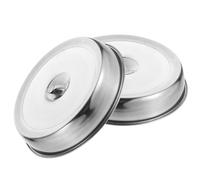 Healeved Couvercles en Acier Inoxydable 2 Pièces 24 Cm, Couvercles Robustes pour Steak et Cuisson, Protection Alimentaire Anti-huile, Adaptés pour Barbecue Cuisine Maison