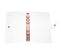 Healeved Couverture pour Bureaux et Salles de esign Créatif de Cahier en Pvc Or A5 Légère et Facile à Transporter