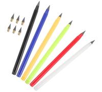 Healeved Crayon sans Taille en Métal, Écriture sans Encre, Graphite | Design Ergonomique, Usage Pratique pour Artistes et Enseignants, Plastique Cuivre, Pointe Remplaçable
