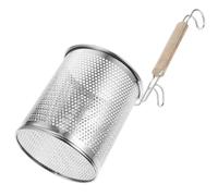 Healeved Cuillère Écumoire en Acier Inoxydable Résistante Chaleur Design Ergonomique et Passoire Pratique pour Friture et Nouilles