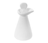 Healeved Diffuseur D'huiles Essentielles en Céramique Blanche Brillante 70 Ml Mini Flacon Compte-gouttes Anti-fuite pour Spa et Salon de Beauté Pot de Rangement Cosmétique Vintage Pratique