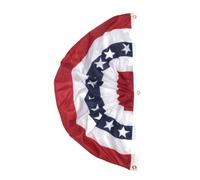 Healeved Drapeau Américain Bannière en Demi-cercle en Polyester Léger et Portable Style Beau et Facile à Suspendre pour Décoration Extérieure et Fêtes Patriotiques