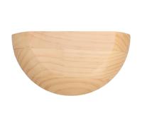 Healeved Étagère Murale Flottante en Bois Semi-Circulaire pour Salon ou Chambre, Stable et Élégante, Marron, 8.7x4.3x1.2