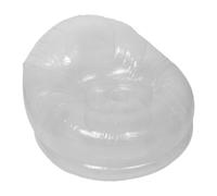 Healeved Fauteuil Gonflable Transparent, siège Lounge Gonflable en PVC, canapé d'intérieur Portable pour la Chambre et la Plage, mobilier de détente Confortable pour l'extérieur, idéal