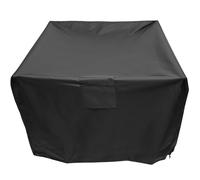Healeved Housse de Barbecue Ronde Résistante la Chaleur la Neige Noir en Tissu Oxford 420d Élégante et Brillante, Protection Extérieure pour Jardin et Terrasse