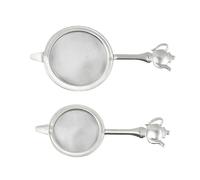 Healeved Infuseurs à Thé en Acier Inoxydable 2pcs avec Poignée, Maille Fine pour Filtration Précise, Résistance Haute Température, Maison Bureau